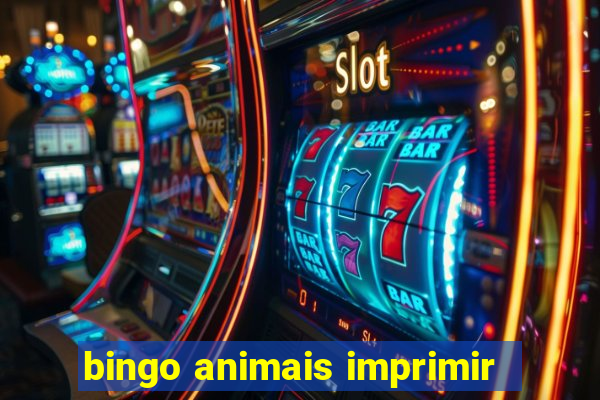 bingo animais imprimir