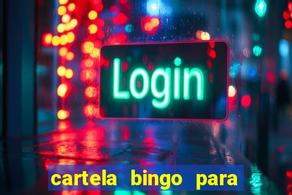 cartela bingo para cha de cozinha imprimir gratis