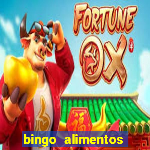 bingo alimentos para imprimir